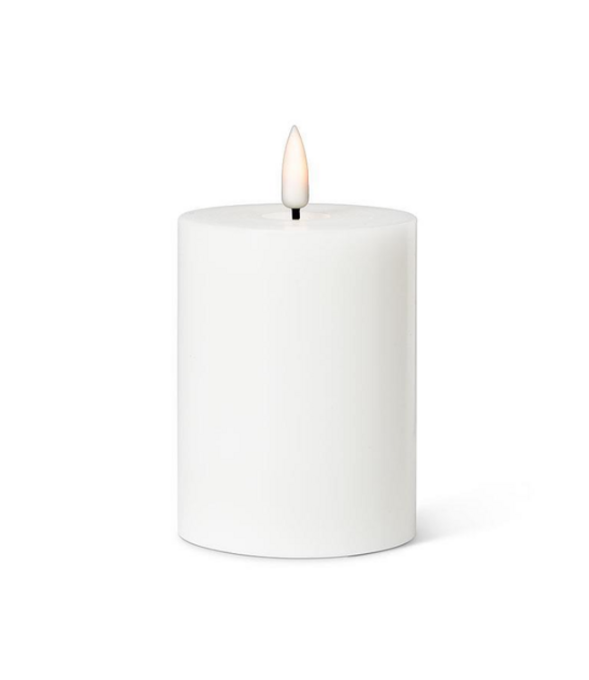 White LED Pillar Candle