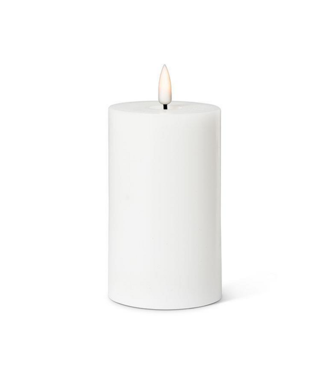 White LED Pillar Candle