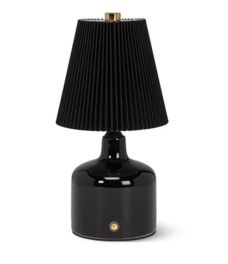 Small LED Lamp With Pleated Shade