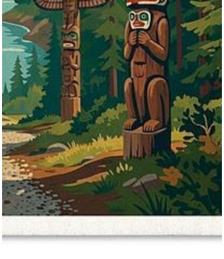 Scenic British Columbia Dishcloth