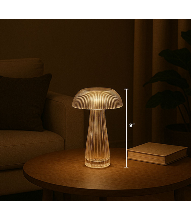 Rib Mushroom LED Table Light