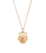 Fable England Initial Gold Spinner Necklace