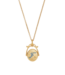 Fable England Initial Gold Spinner Necklace