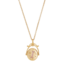 Fable England Initial Gold Spinner Necklace