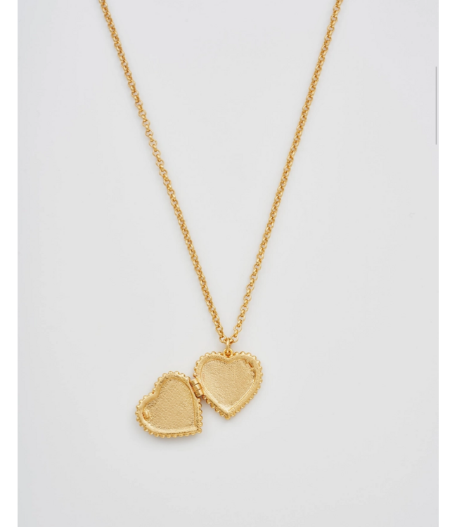 Jasmine Heart Locket Necklace