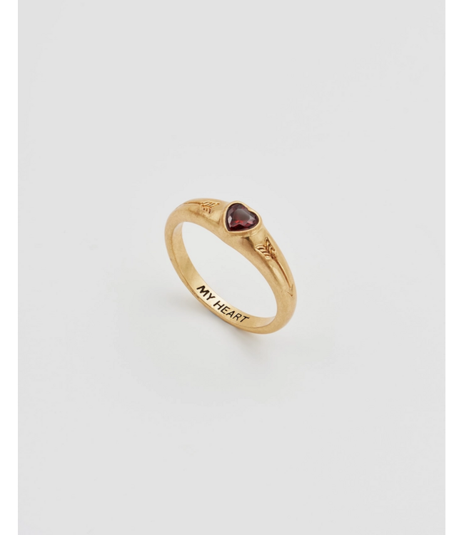 Fable England Heart Signet Ring
