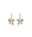 Fable England Bow Pearl Huggie Earings