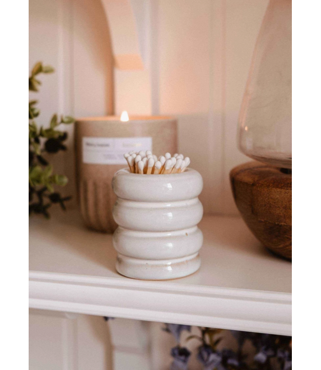 Mimi & August Ceramic Match Pot