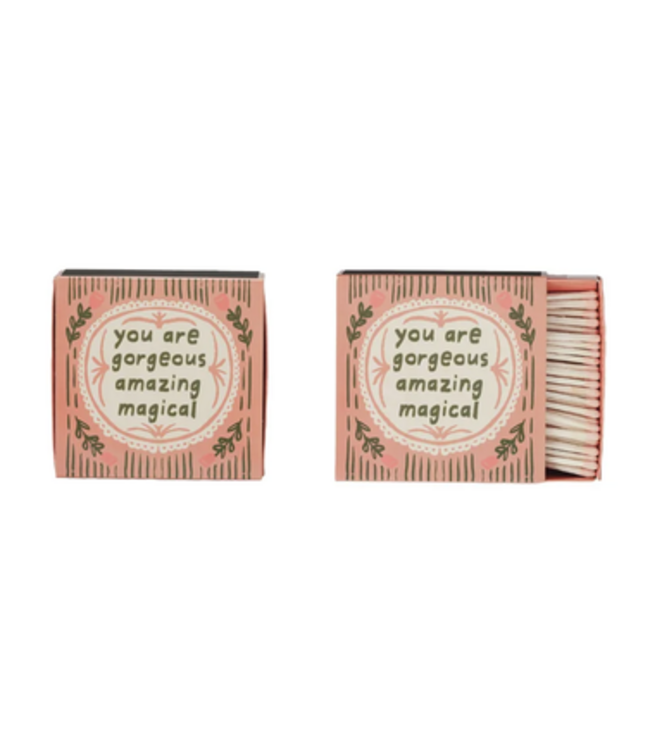 Safety Matches in Matchbox w Saying