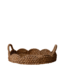 Decorative Braided Bankuan & Rattan Scalloped Tray