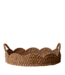 Decorative Braided Bankuan & Rattan Scalloped Tray