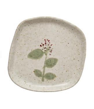 Hand Painted Stoneware Plate