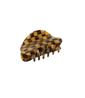 CHUNKS Checker Claw in Mocha