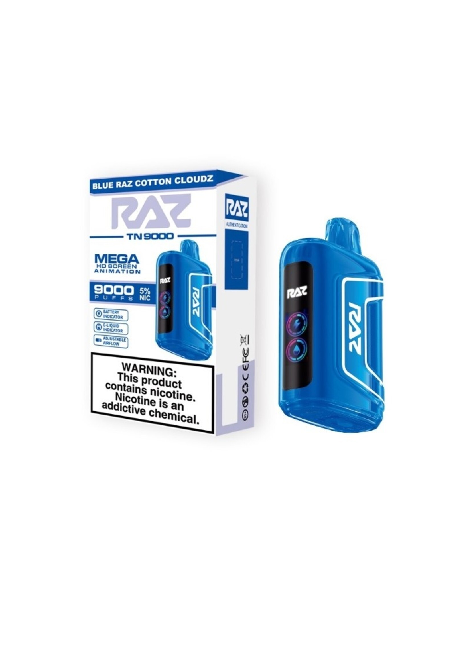 Raz Raz  9000  puffs 12ml