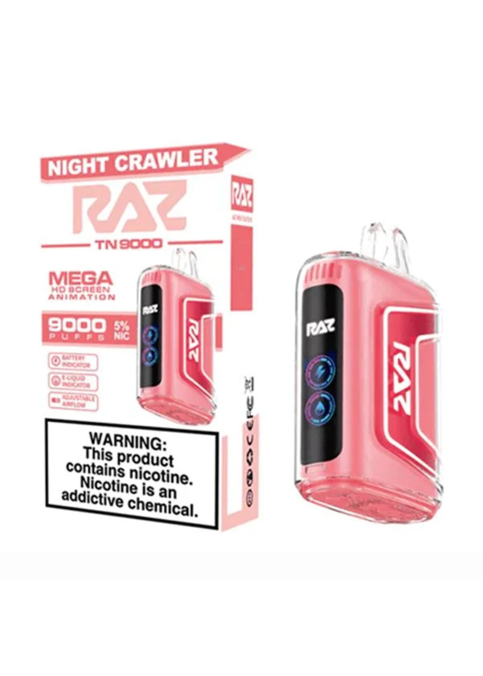 Raz Raz  9000  puffs 12ml