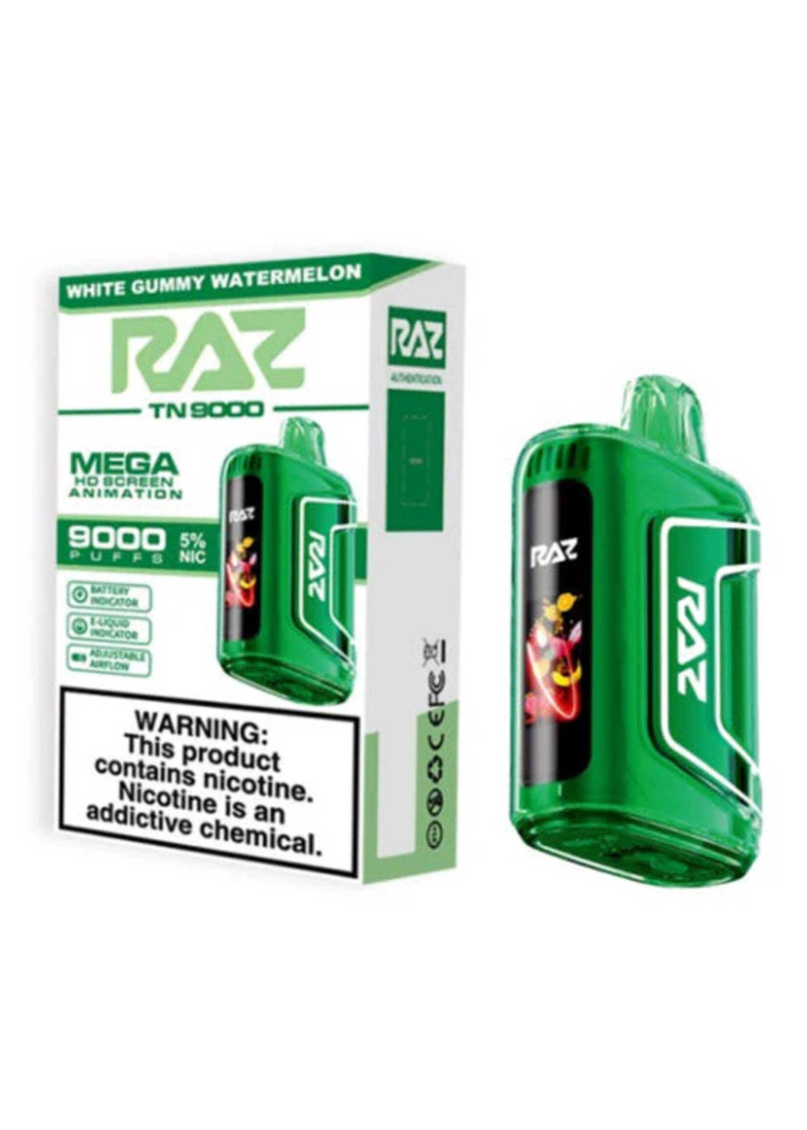 Raz Raz  9000  puffs 12ml