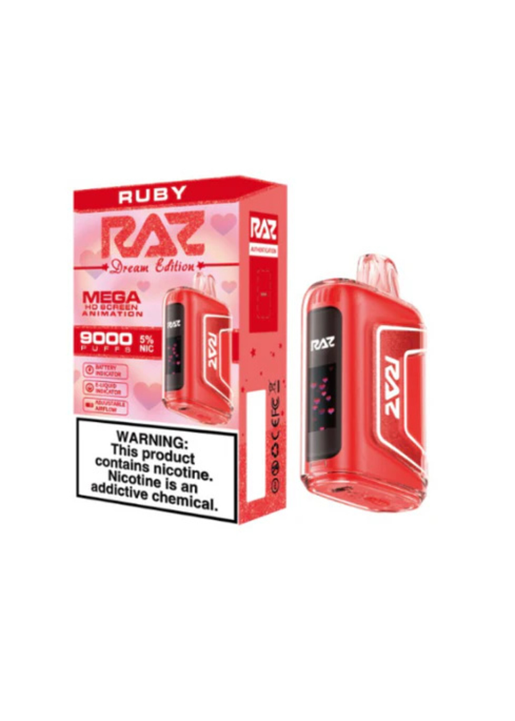 Raz Raz  9000  puffs 12ml