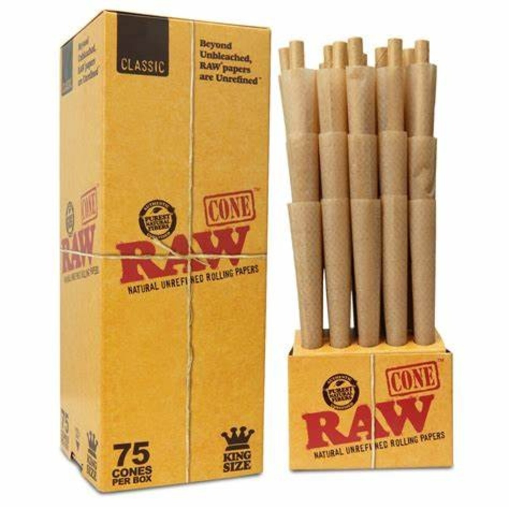 raw RAW Classic Cones 1.25  75 Pack