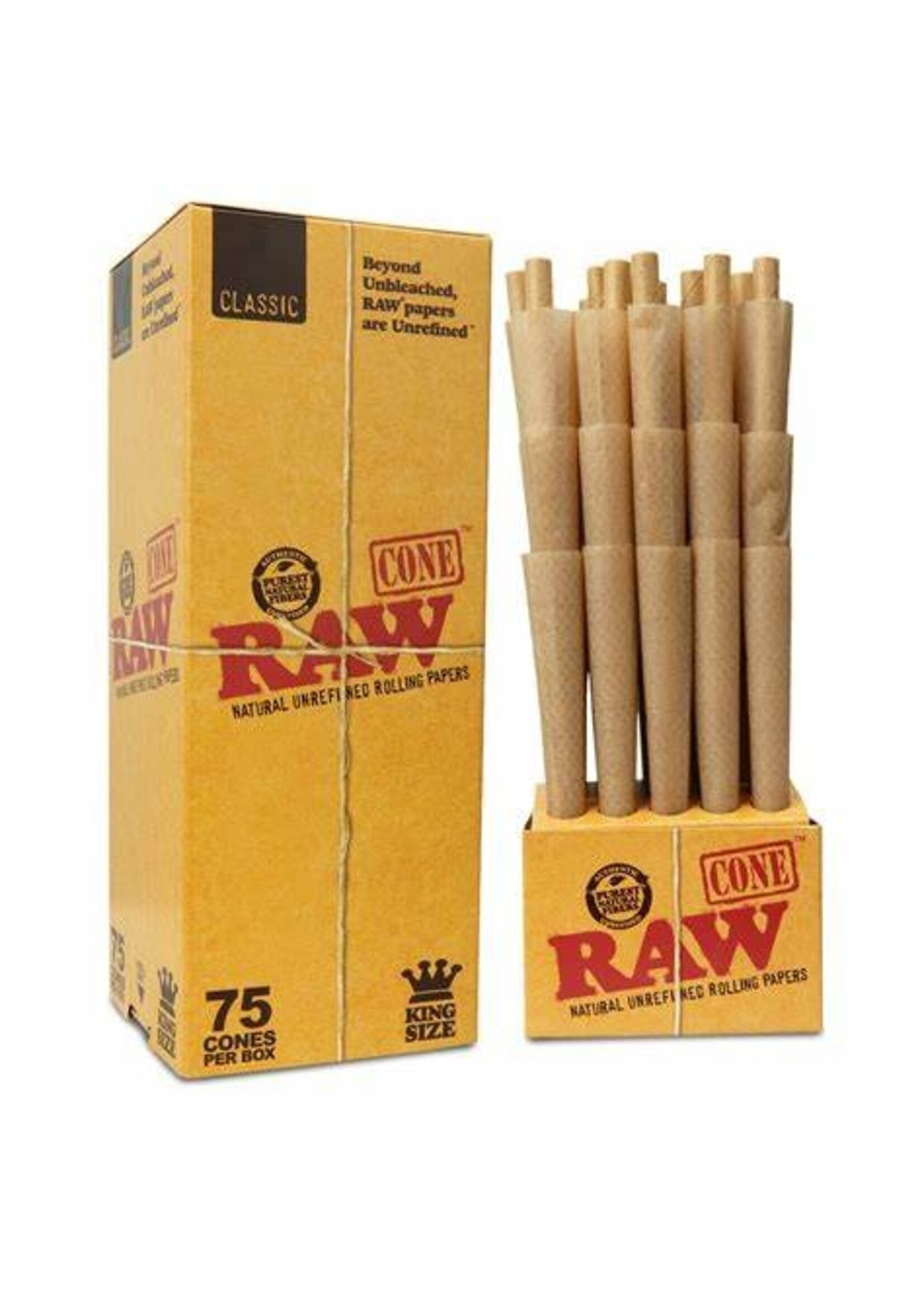 raw RAW Classic Cones 1.25  75 Pack