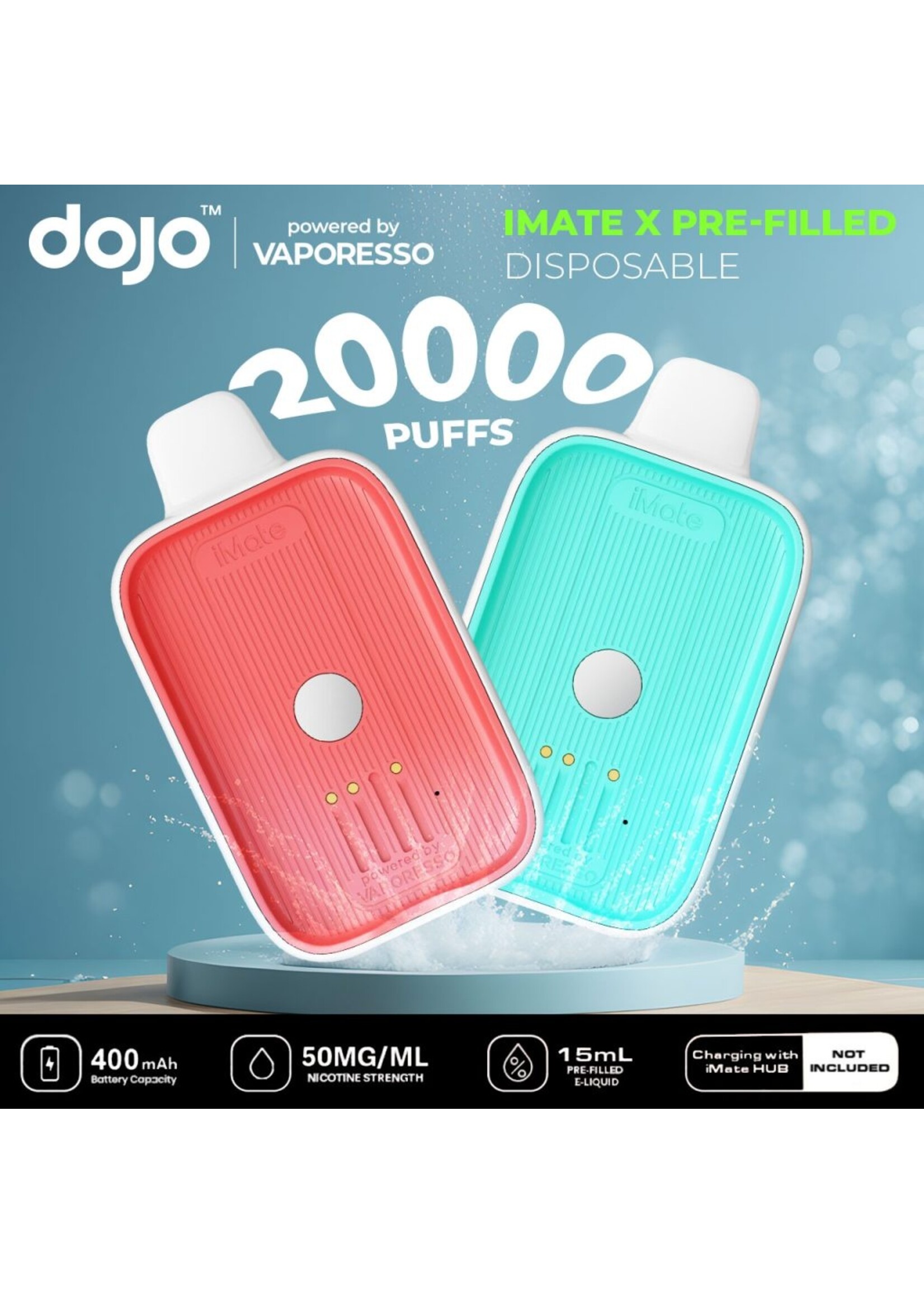Vaporesso Vaporesso Dojo iMate X 20K Puff Disposable Replacement Pod Cartridge
