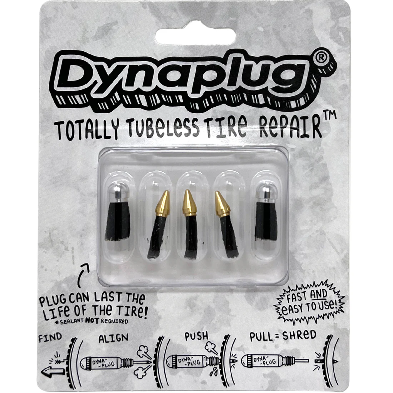 Dynaplug REPAIR PLUGS -- COMBO Pack for DYNAPLUGGER, RACER PRO & MEGAPILL
