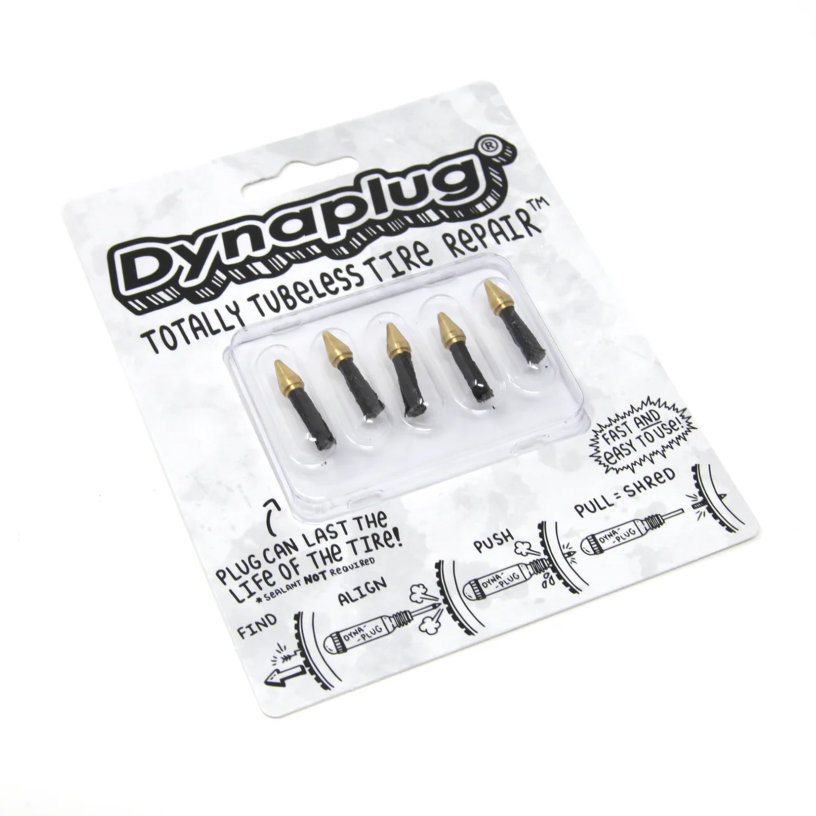 Dynaplug REPAIR PLUGS -- BRASS SOFT TIP - 5 PACK