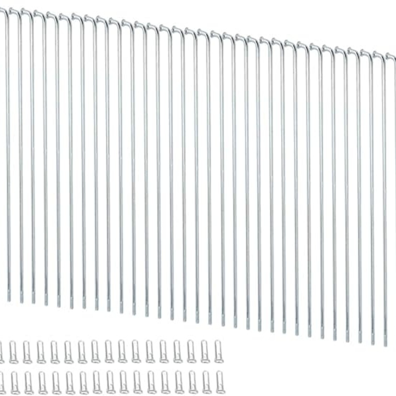Each - 12g Spoke: 2.5mm,, 220 mm, J-bend, Silver