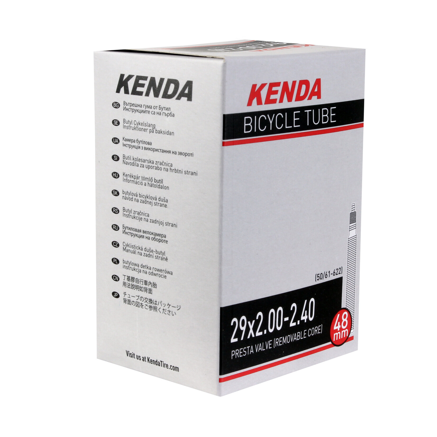 Kenda Kenda Butyl Tube, 29 x 2.0-2.4" PV/48mm RVC