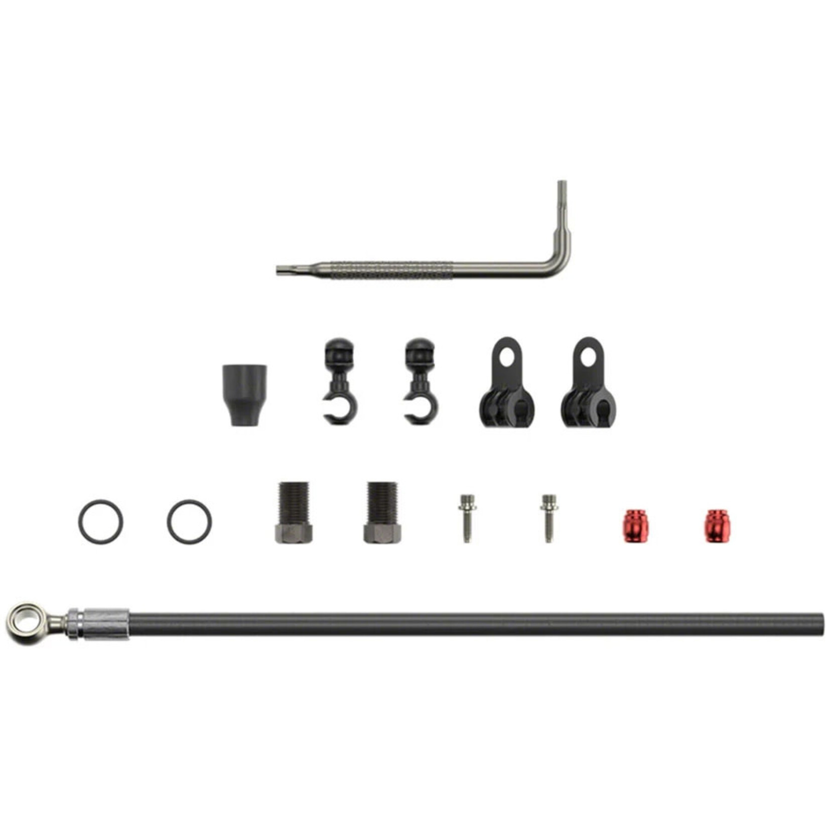 SRAM Disc Brake Hydraulic 2000m Tube Kit, Silver Banjo