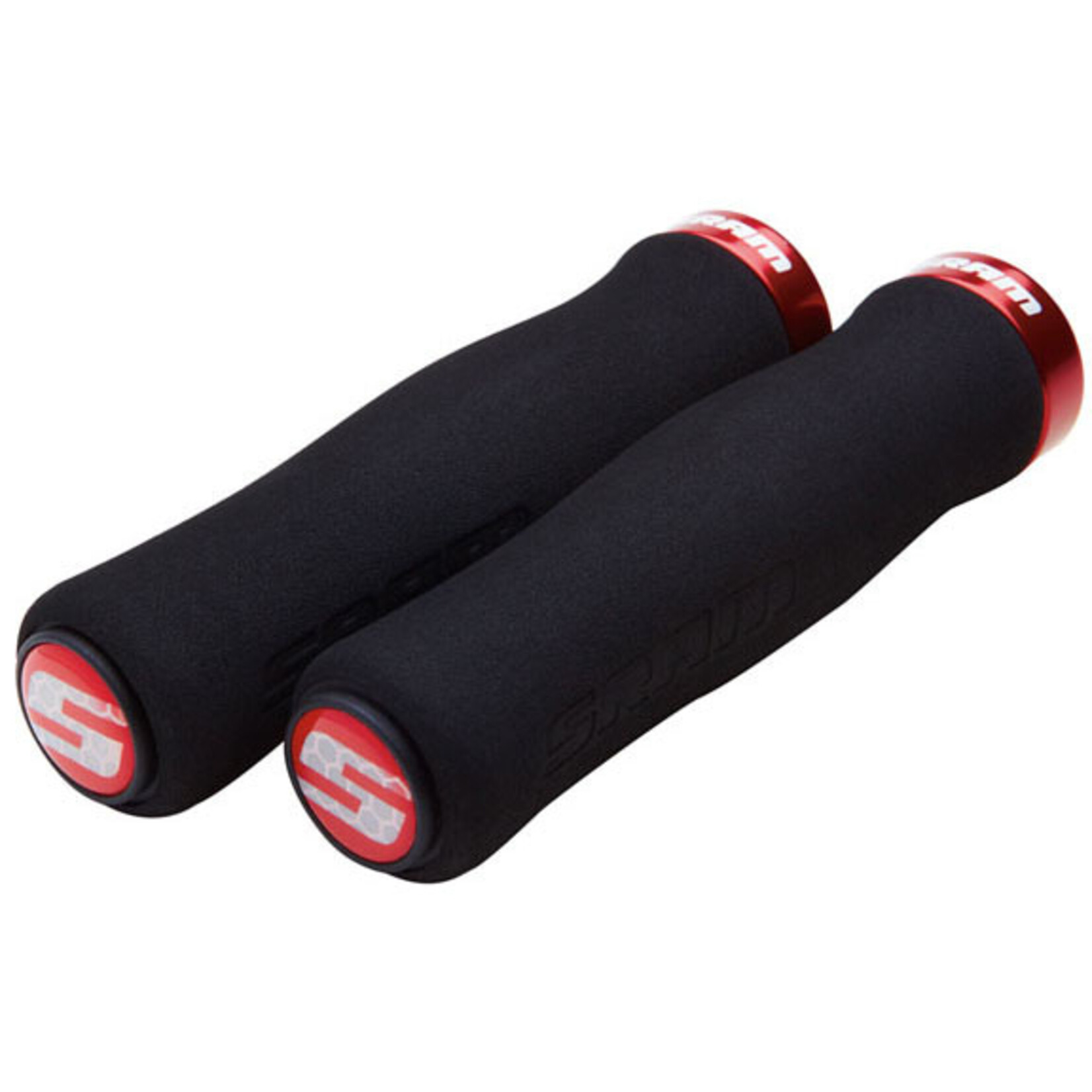 SRAM SRAM Locking MTB Contour Foam Grip Set, Black/Red