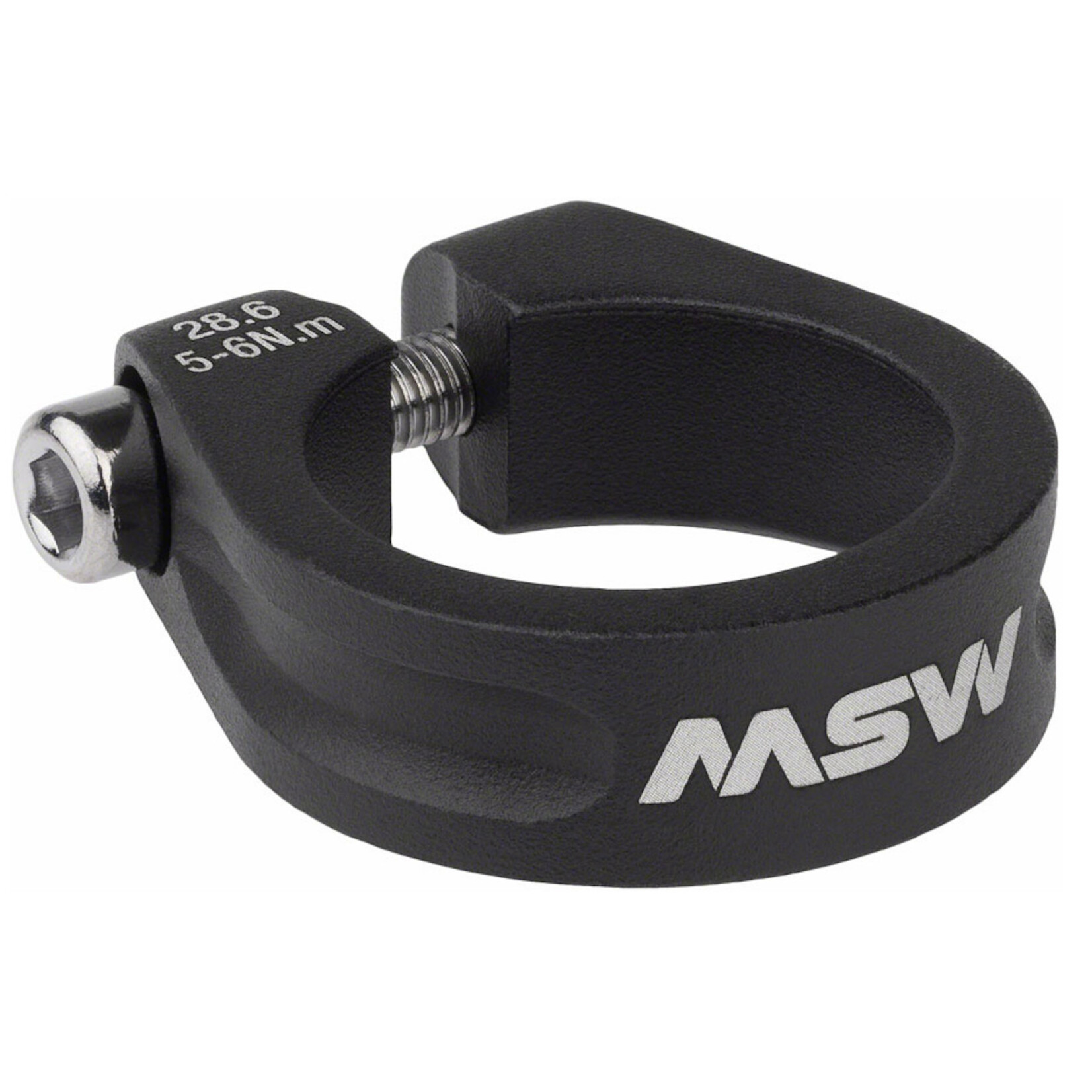 MSW MSW Seatpost Clamp - 29.8mm, Bolt-On, Black