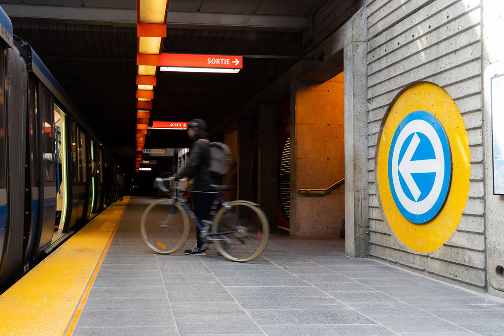Bike in the metro