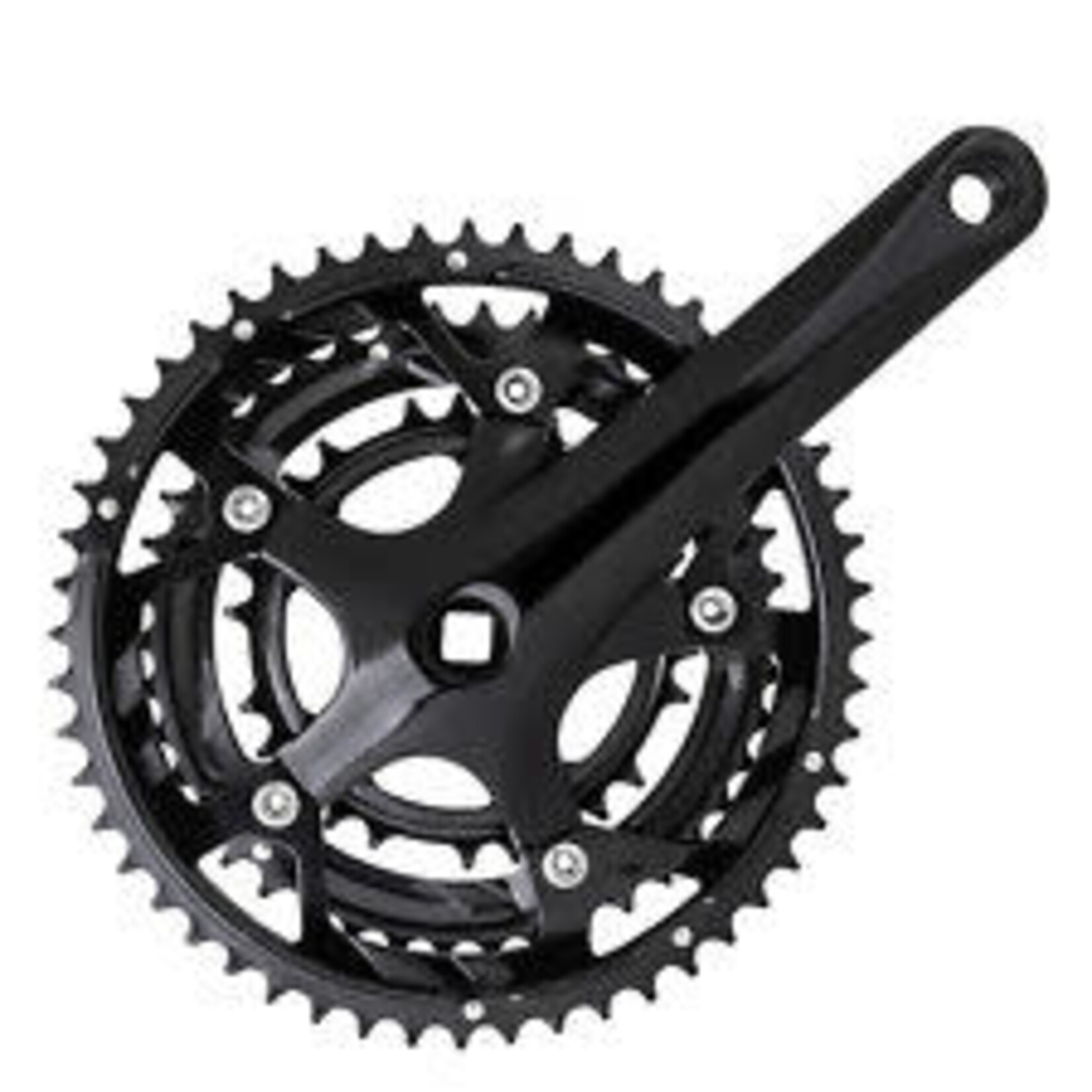 PEDALIER 52/42/30 alliage noir 9/8vt 170