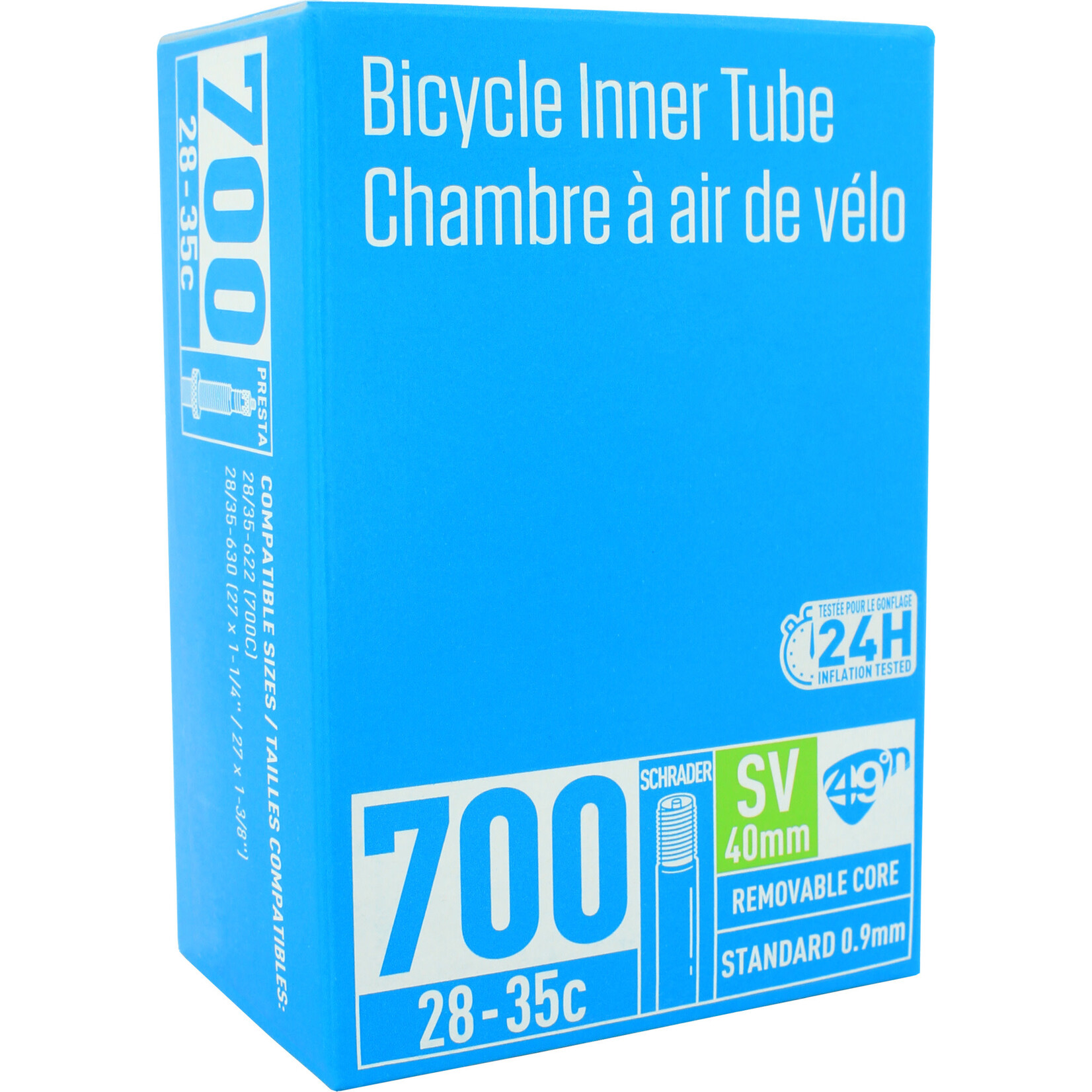 49N Chambre à air - valve Schrader 700c