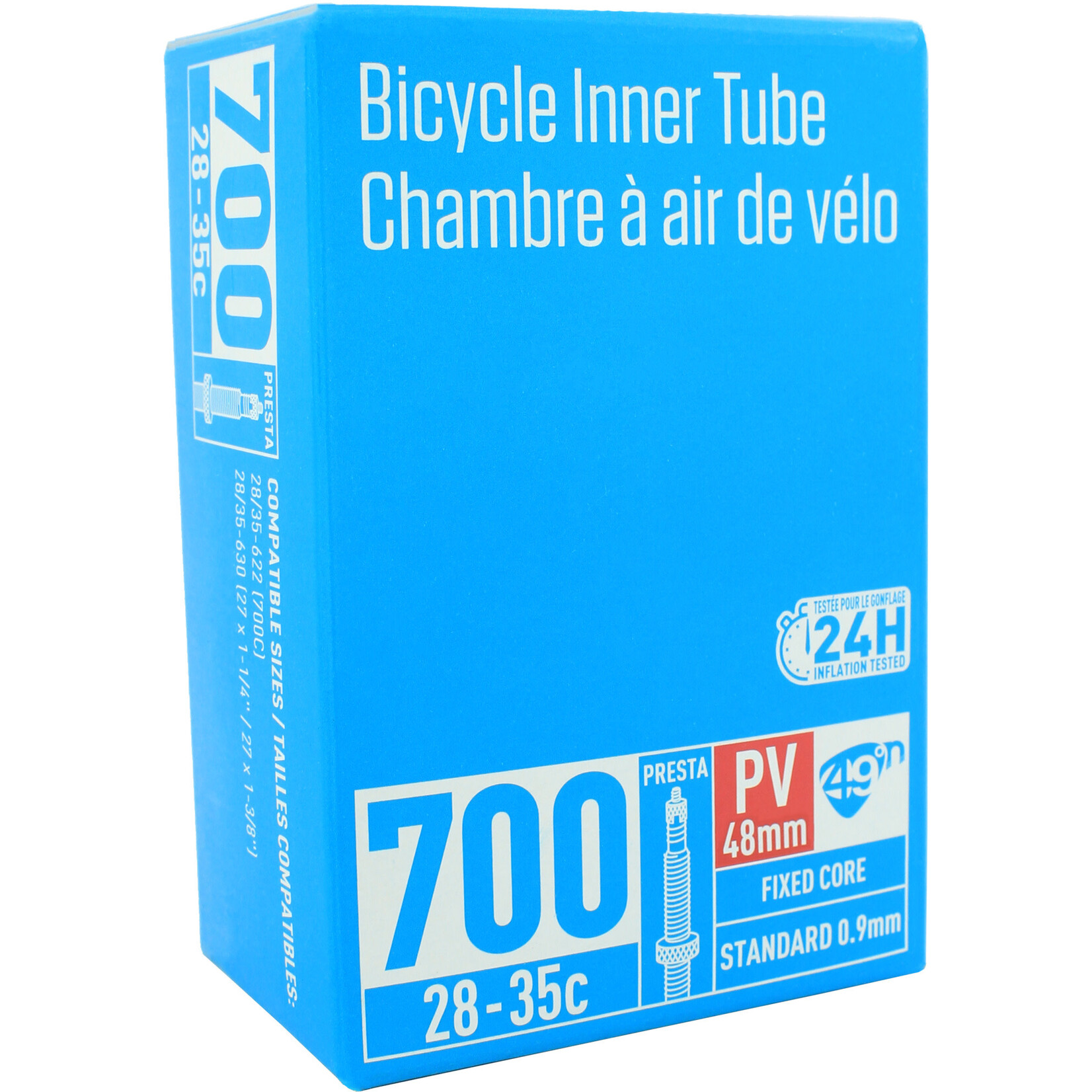 49N Chambre à air - valve Presta 48mm 700c