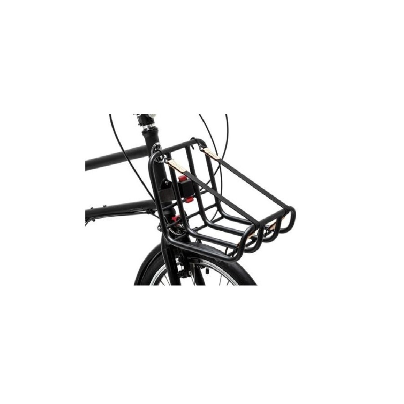 Front rack with strap
