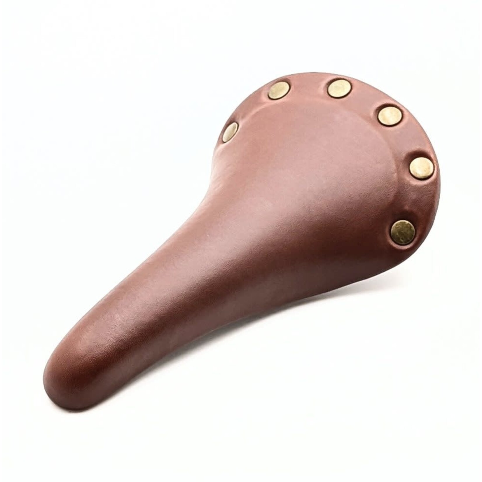 Selle en cuir brun