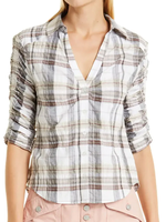 VB VB BLUSA PORTA SHIRT WHITE/CAMEL