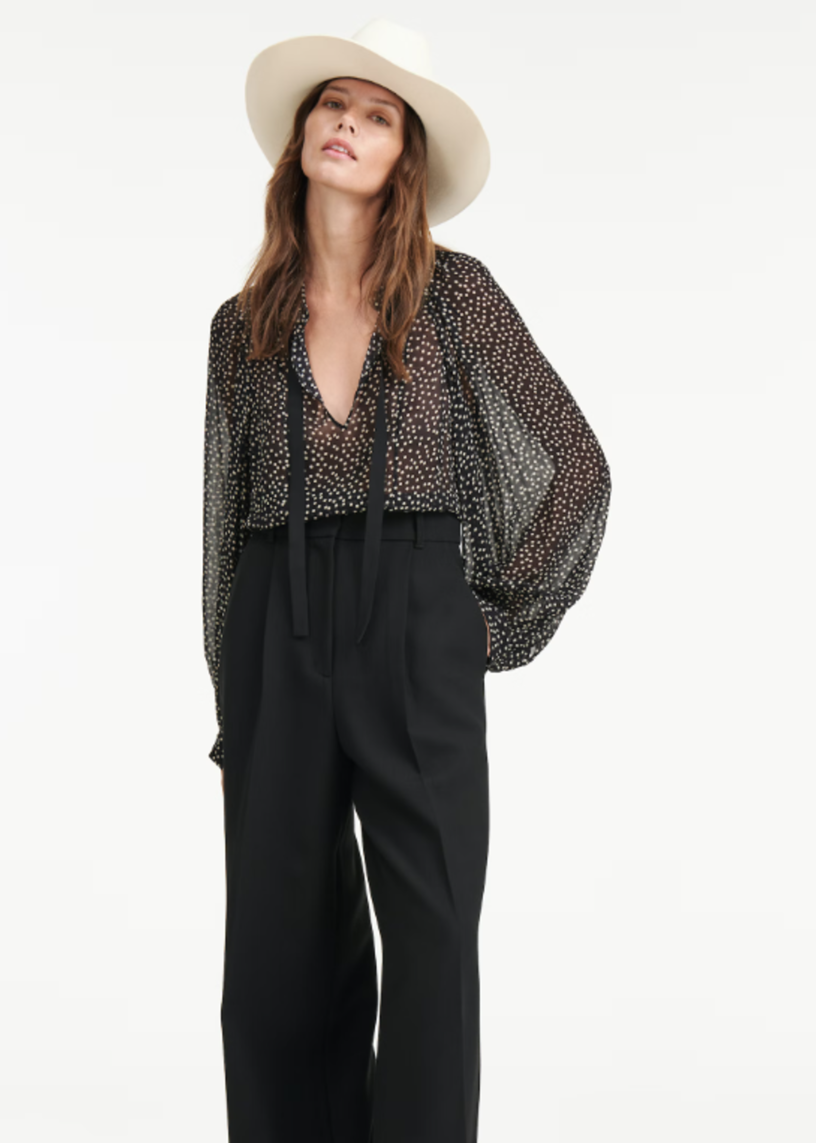 SCH SCH BLUSA TRANSPARENT CITY LIGHTS