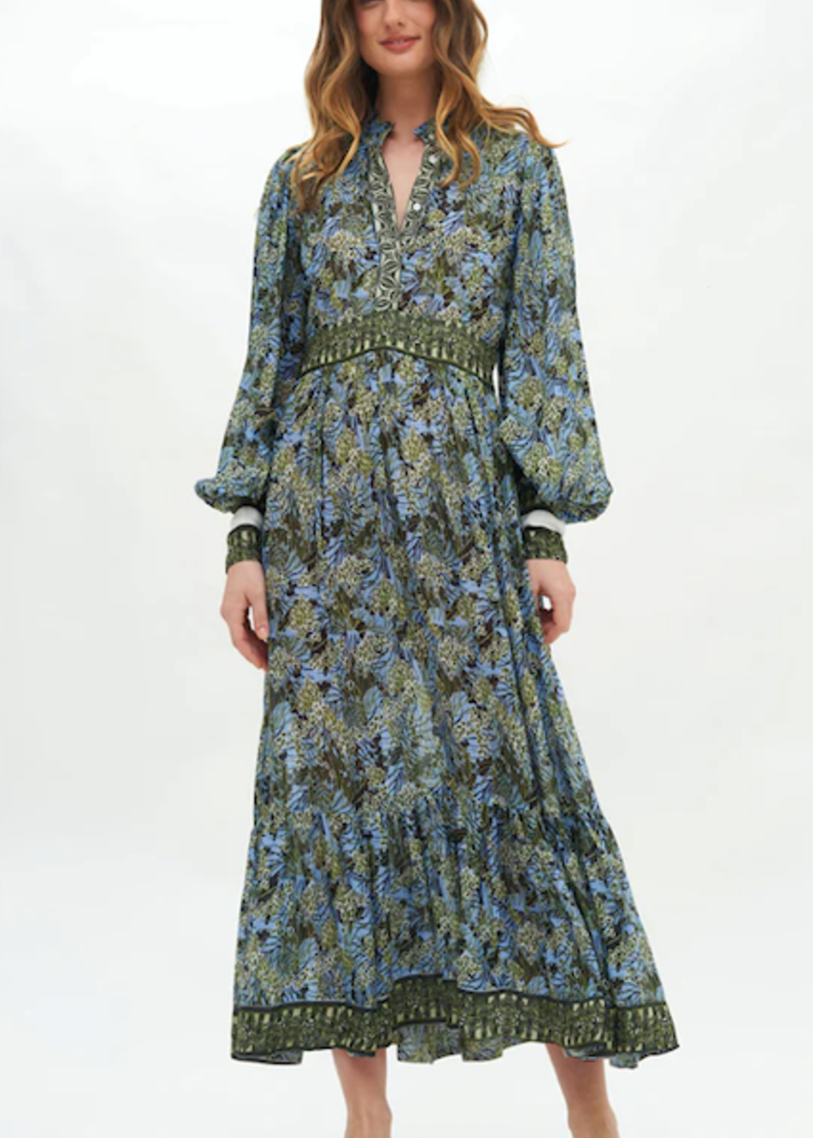 OLI OLI VESTIDO SHIRT WAIST MAXI - EDEN