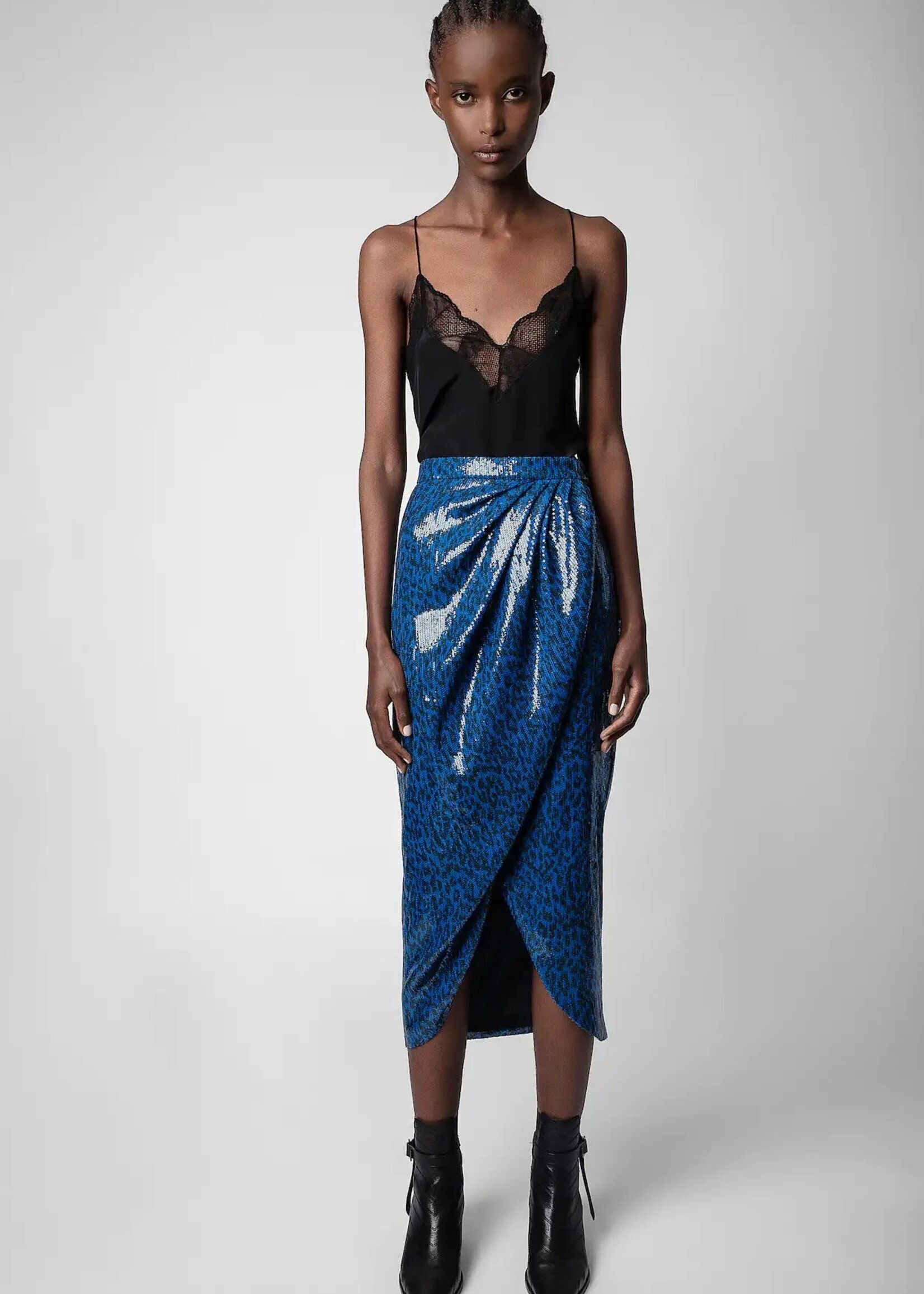 ZAD ZAD FALDA JAMELIA SEQUINS