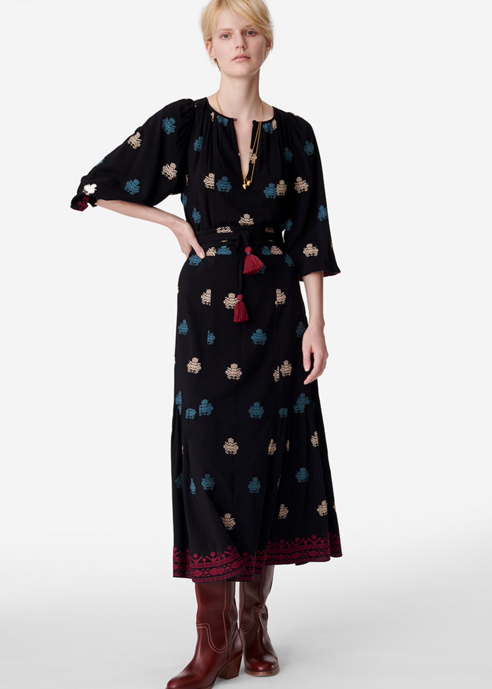 VAN VAN VESTIDO ARABELLE NOIR