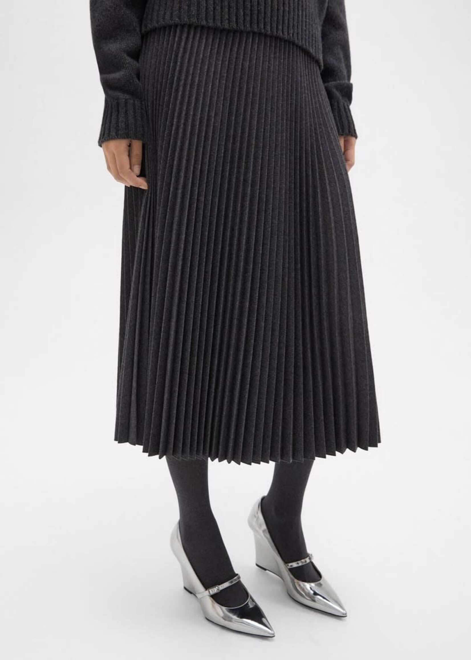 DE DE FALDA PLISSE MIDI