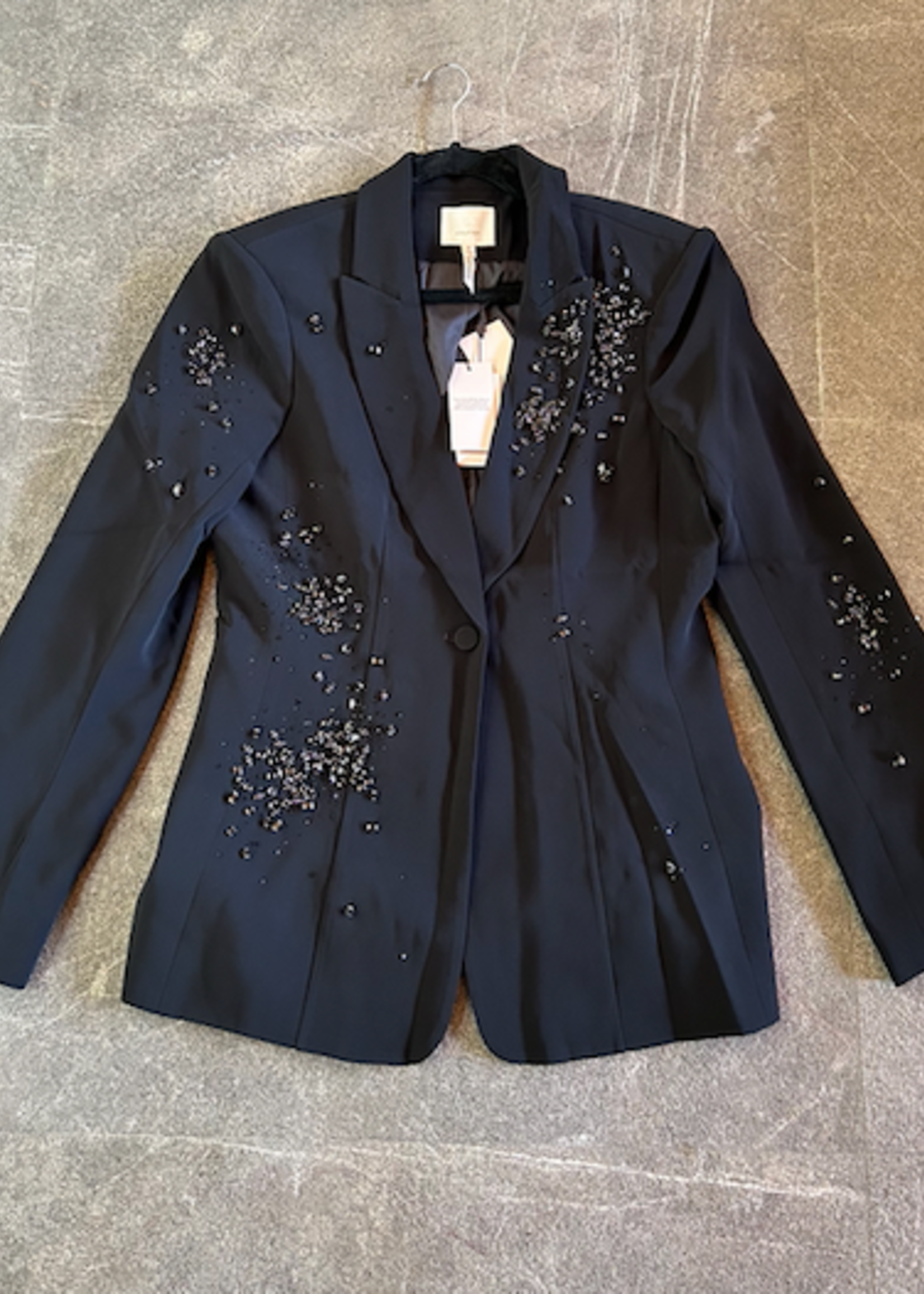 CINQ CINQ SACO RHINESTONE