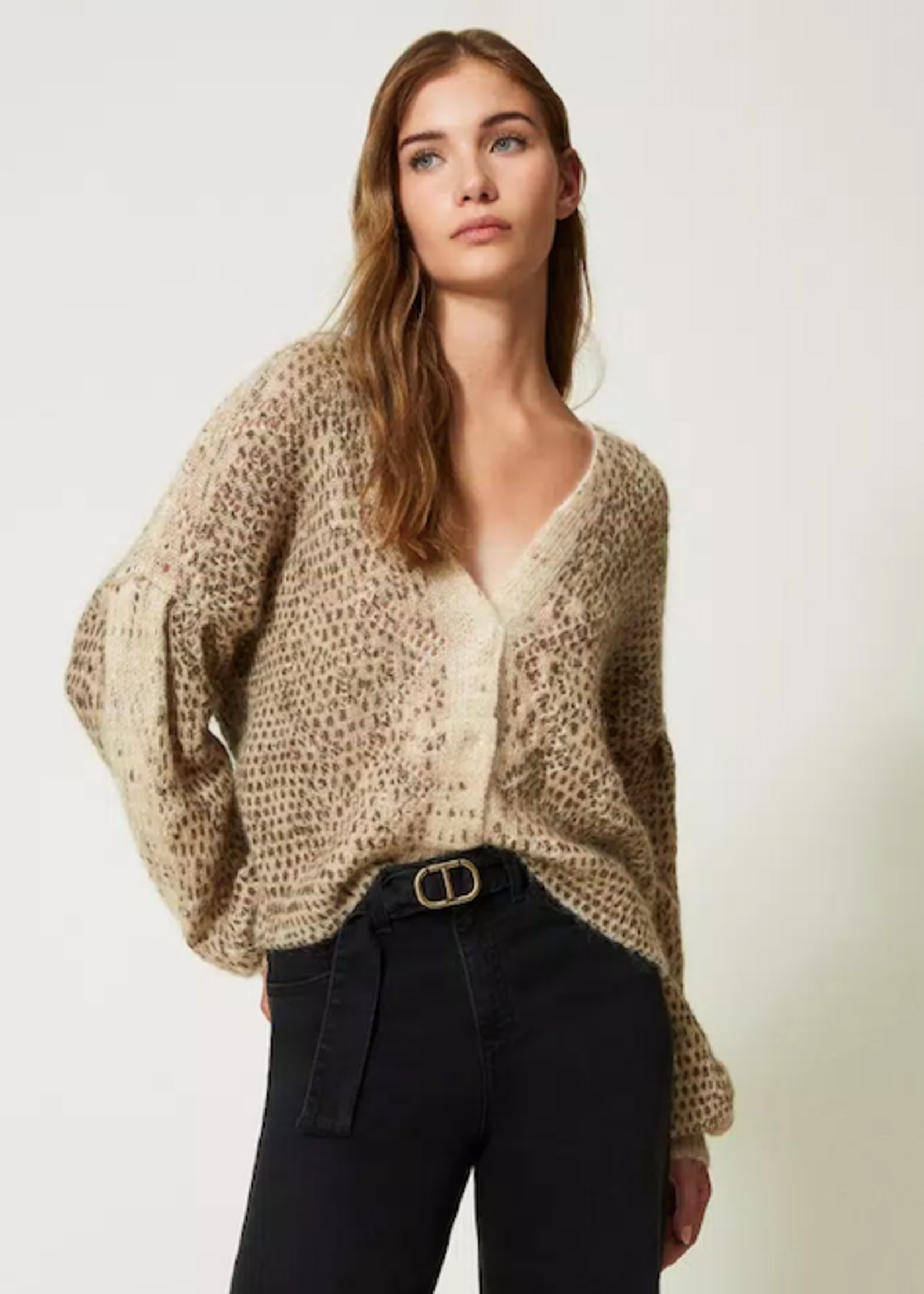 TW TW SWEATER CARDIG LIZARD