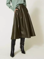 TW TW FALDA MIDI DEEP OLIVE