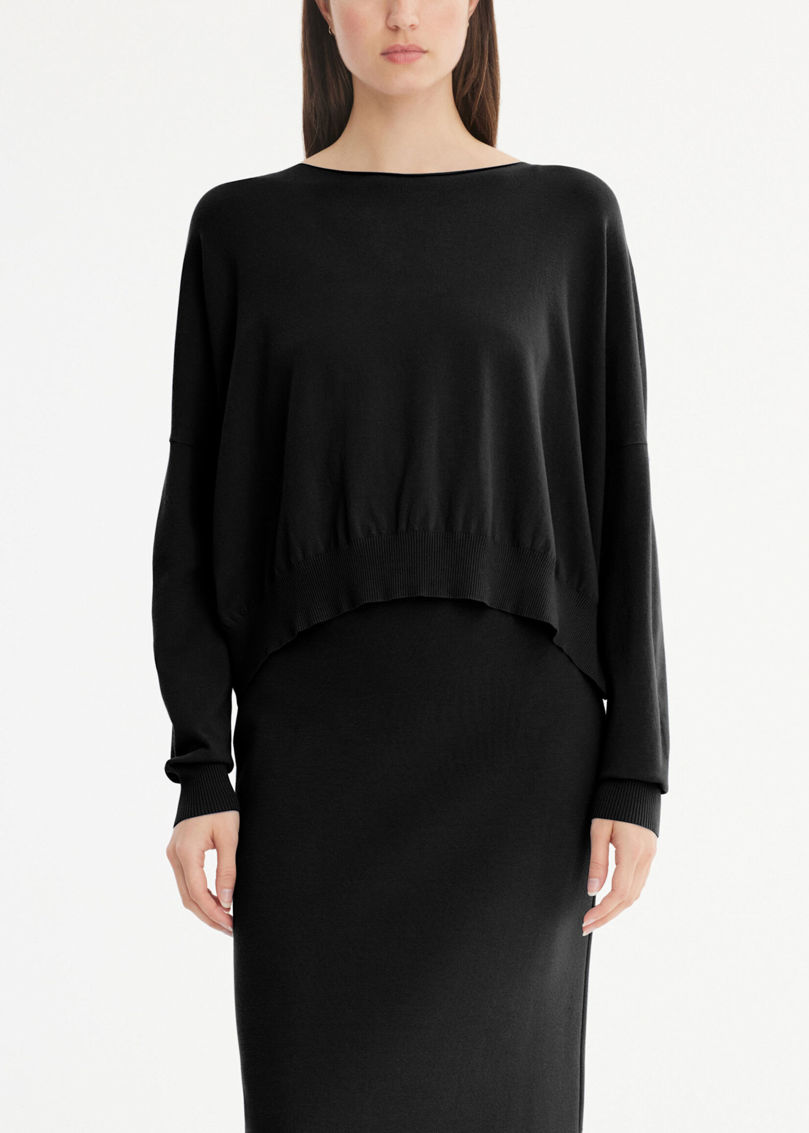 SP SP SWEATER CROP BACK BUTTONS