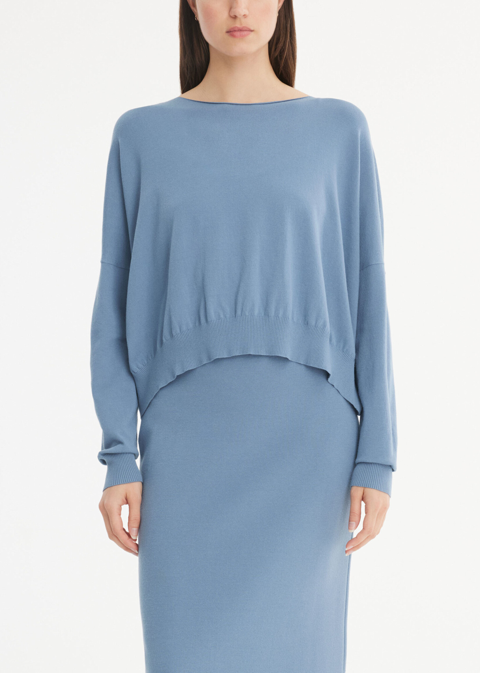 SP SP SWEATER CROP BACK BUTTONS