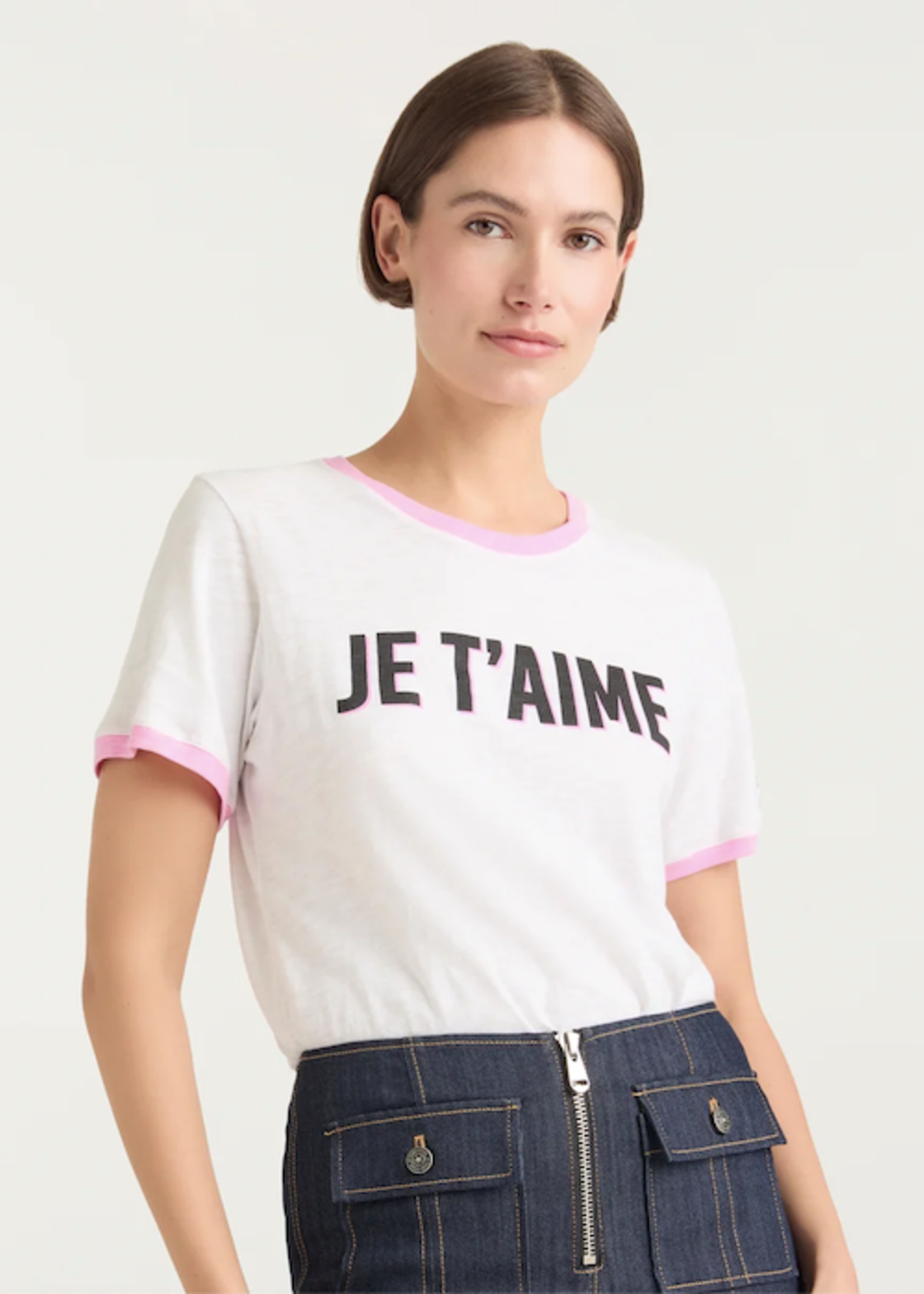 CINQ CINQ T-SHIRT TWO TONE J AIME