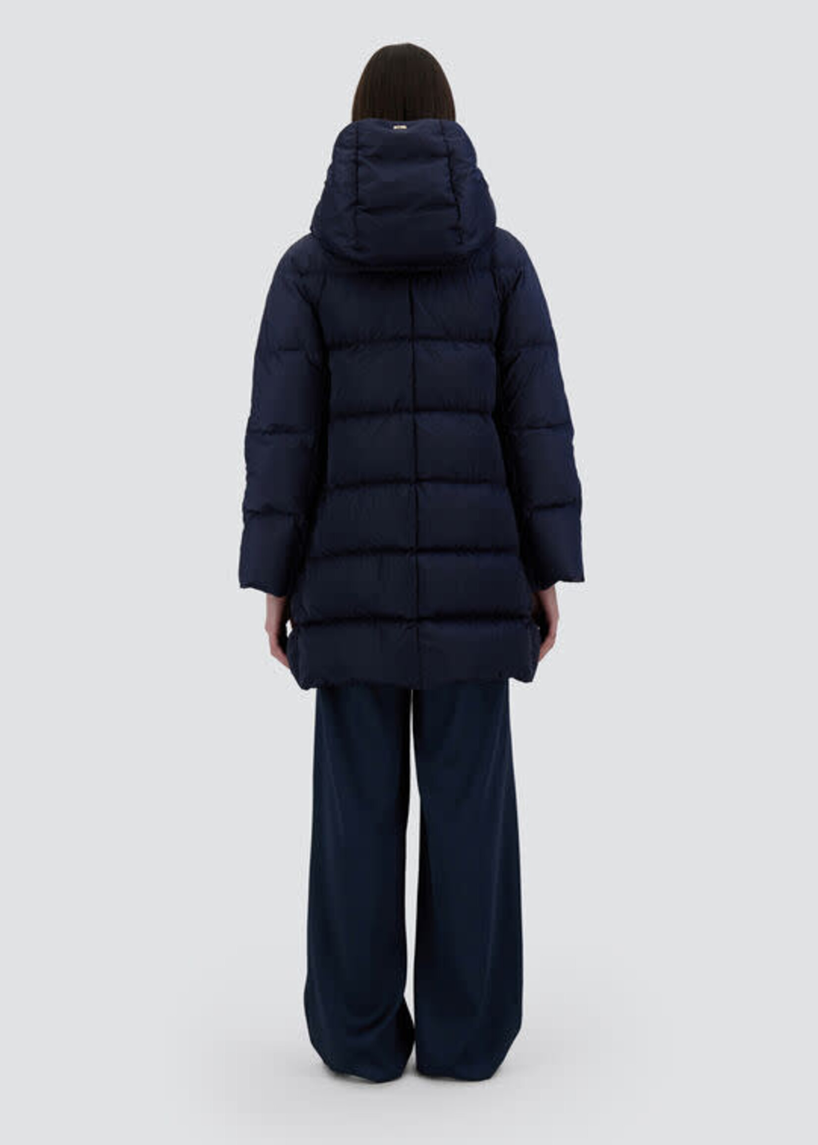 HER HER ABRIGO A-SHAPE SATEEN